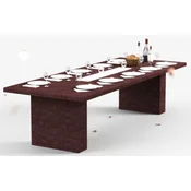 Casa Padrino luxury dining table with bioethanol fireplace 300 x 115 x H. 75 cm - Different Colors - Dining room table - Garden table - Dining room furniture - Garden furniture - Luxury furniture