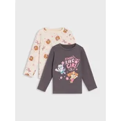 Sinsay - Paket od 2 majica s dugim rukavima PAW Patrol - tamno siva