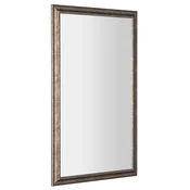 SAPHO ROMINA Pravokotno Ogledalo z Bronasto Patino v Lesenem Okvirju 58x98cm