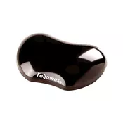 Odmara zgloba FELLOWES Crystals gel crni 9112301