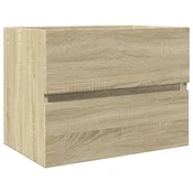 Vidaxl Omarica za umivalnik sonoma hrast 60x38,5x45 cm iverna plošča