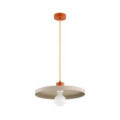 Viseci luster na užetu ETERI 1xE27/15W/230V bež/bakrena