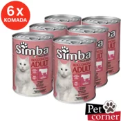 SIMBA Konzerva za macke Govedina 6x415g – Vlažna hrana za macke