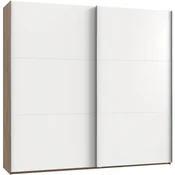 MID.YOU OMARA Z DRSNIMI VRATI, bela, barve hrasta, barve aluminija