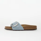 Sneakers Birkenstock Madrid Big Buckle Nubuck Leather Women Baby Blue EUR 37