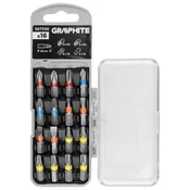 shumee Komplet nastavkov SL3/4/5/6, PH1/2/3, PZ1/2/3, TX10/15/20/25/27/30 x 25 mm, 16-delni.