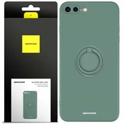 Spacecase SILIKONSKI OVITEK S OBROČKOM SPACECASE ZA IPHONE 7 8 PLUS TEMNO ZELEN, (21962894)