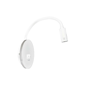 LED fleksibilna zidna lampica sa USB BASE LED/8W+LED/2W/230V bela/srebrna