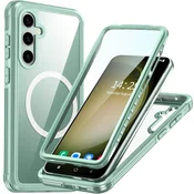 Overboard Ovitek za Samsung Galaxy S23 FE z zaščito zaslona MagSafe, zelen