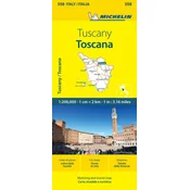 Toscana - Michelin Local Map 358