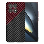Trden TPU ovitek Techsuit Carbonite FiberShell za Xiaomi Poco F6 Pro - red vortex