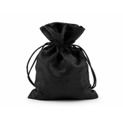 Darilna vrečka 13x18 cm saten - (2) črna (10 kosov)