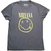 Nirvana Majica Yellow Smiley Flower Sniffin Brindle S