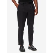 BOSS Hlače iz tkanine H-Perin 50567533 Mornarsko modra Tapered Fit