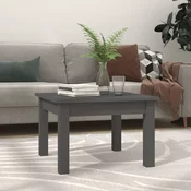 Stolic za kavu sivi 45x45x30 cm od masivne borovine