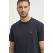 Pamucna majica Polo Ralph Lauren za muškarce, boja: crna, bez uzorka, 710916698