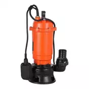 VEVOR Potopna črpalka za smeti 1500W 21000 L/H 18 m maksimalna višina dviga litega železa