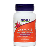 Vitamin A 10000 IU - NOW Foods 100 kaps.