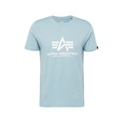 ALPHA INDUSTRIES Majica Basic Logo nebeško modra