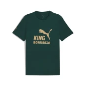Mens Puma Borussia MA¶nchengladbach KING Logo T-Shirt, Green, Size XXL, Sport