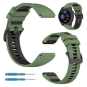 Silikonski dvobarvni pašček za Garmin Fenix 7s/6s/5s BARVE