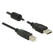 Kabel USB-A -> USB-B M/M 2.0 3m črn