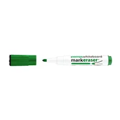 Marker za bijelu ploču ICO Markeraser s magnetskim poklopcem i gumicom, zelen, 1-3 mm, 9580084004