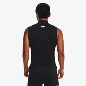 Moška majica Under Armour HG Armour Comp Mock SL Black/White 3XL