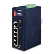 PLANET ISW-504PT network switch Unmanaged L2 Fast Ethernet (10/100) Power over Ethernet (PoE) Black