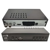 GEMBIRD TV Risiver GMB-MAT-818T, DVB-T2, H.265, RF modulator, crni