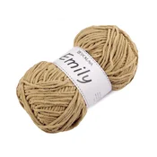 Pletenje ženilja Emily 100 g - bež kamelja barva