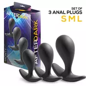 AfterDark Monty Set of 3 Anal Plugs Black