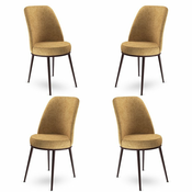 HANAH HOME Set 4 stolice Dexa Cappuccino Brown