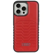 Audi OVITEK Z AUDI SINTETIČNO USNJE ZA MAGSAFE OVITEK ZA IPHONE 15 PRO MAX RDEČ, (21897901)
