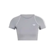 ADIDAS PERFORMANCE Funkcionalna majica siva / bela