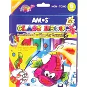Set boja za stakleni film, AMOS, 6 različitih boja FDWD0012