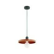 Luster na sajli LITO 1xE27/15W/230V bakreni/zeleni