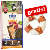 Velika vreča Bosch + zooplus Kliker gratis! - Adult perutnina & proso 15 kg