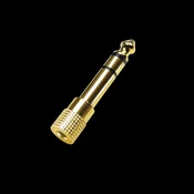 Logilink audio adapter, 6,35 mm 3-pinski/M 3,5 mm 3-pinski/F, cink