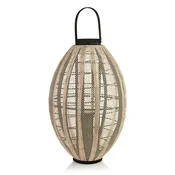 Mondex Laterna les/tkanina Mondex LEVI 11x34x58/70 cm bež/črna 1 kos, (5000212528)