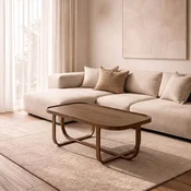 Hanah Home klub sto Tual 110, 110 cm, orah