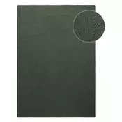 Temno zelena ročno tkana volnena preproga 160x230 cm Calmio – Hanse Home