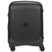 DELSEY PARIS Trdi kovčki BELMONT PLUS 4DR CABINE 55CM SLIM Črna