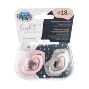CANPOL BABIES Silikonska varalica za bebe Bonjour Paris 18M+ 2/1 roze