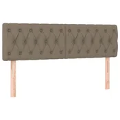 Vidaxl Posteljno vzglavje taupe 160x7x78/88 cm blago