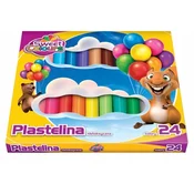 BTS Okrogel mehak plastelin, nestrupen, 24 barv
