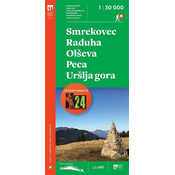 Pzs SMREKOVEC, RADUHA, OLŠEVA, PECA, URŠLJA GORA - 1:30.000, zemljevid 28275