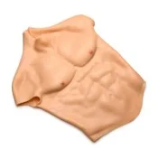 Ripped Silicone Male Chest by XR Brands - Medium, Realistic Muscle Shirt AH475-M