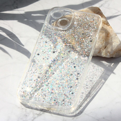 Ovitek bleščice Glitter S za Apple iPhone 13, Teracell, srebrna