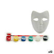 Set za rucne aktivnosti Maska Bijela Plastika (12 kom.)